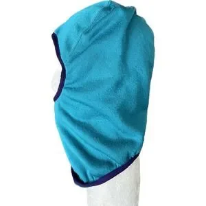 Patagonia Vintage Fleeced Teal Balaclava Hat Teal Blue One Size Vintage 90s Patagonia Teal Capilene Fleece USA Made  main image 2